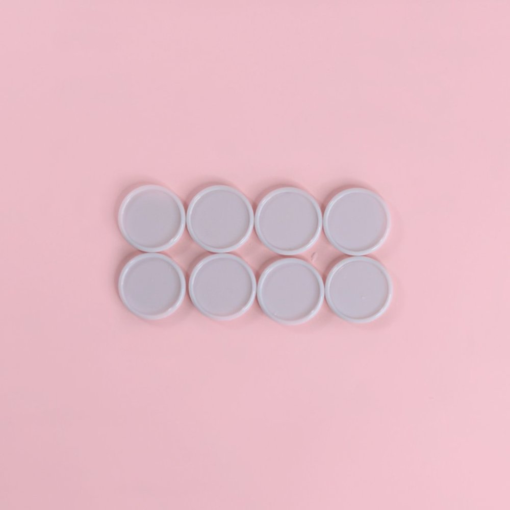 WHITE Plastic Discs 1.25in. Happy Planner